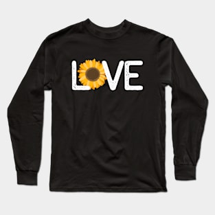 Love Sunflower Long Sleeve T-Shirt